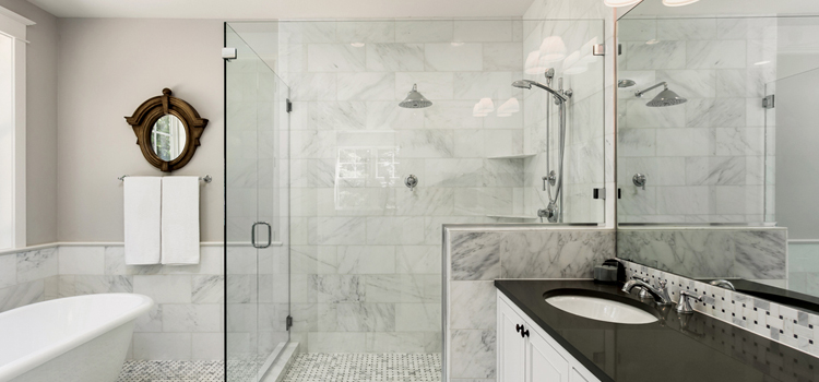 bathroom shower door installation in Calimesa