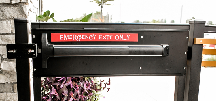 emergency push bar installation in Calimesa